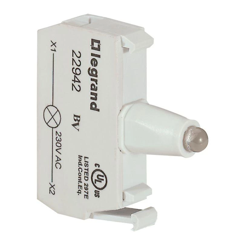 Legrand Блок контактов со светодиодом 230В под винт зел. Osmoz Leg 022942
