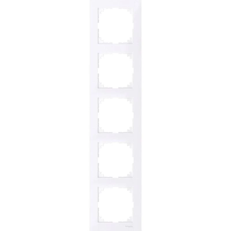 Schneider Electric Рамка 5-м M-Pure бриллиантовый бел. SchE MTN4050-3625