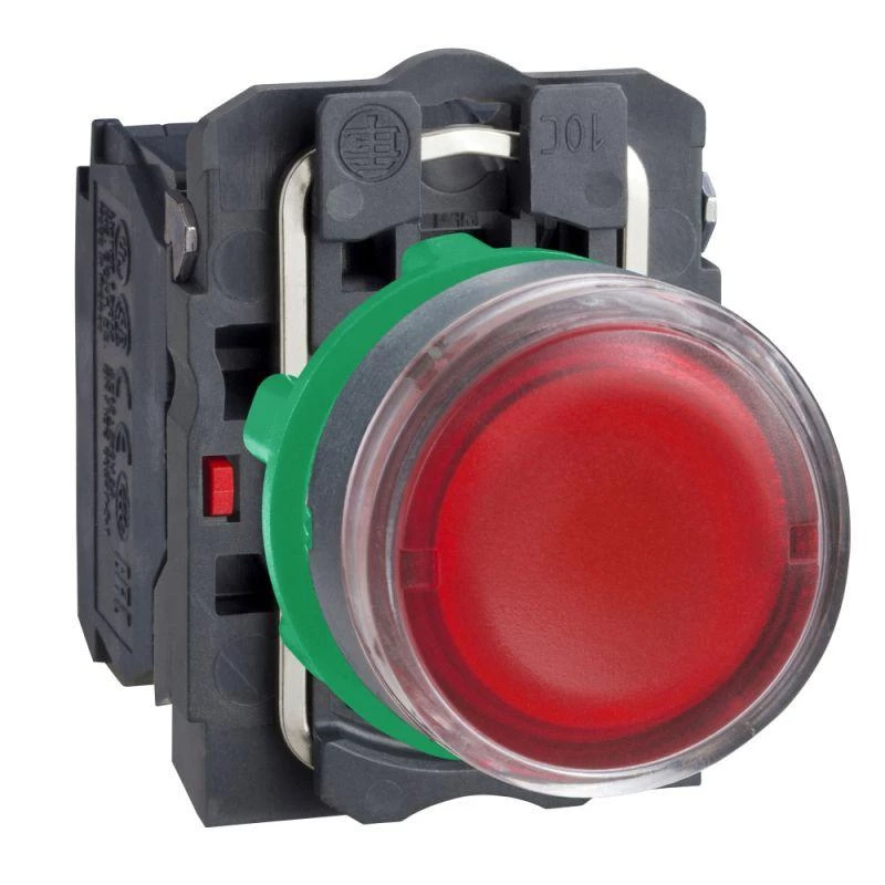 Schneider Electric Кнопка без фикс. НO+НЗ с подсветкой 24В красн. SchE XB5AW34B5