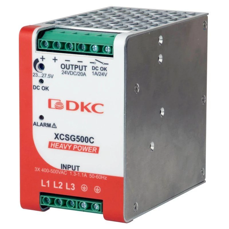 DKC Источник питания HEAVY POWER 3ф 500Вт 20А 24В  XCSG500C