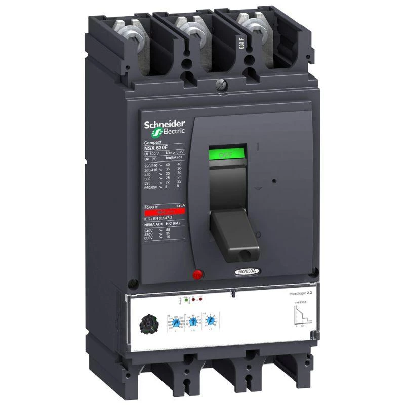 Schneider Electric Выключатель автоматический 3п 3т 630А 36кА NSX630F Micrologic 2.3 SchE LV432876