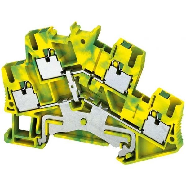 Schneider Electric Клеммник Pit 2уровн. с заземл. 4 точки подкл. 2.5мм SchE NSYTRP24DPE