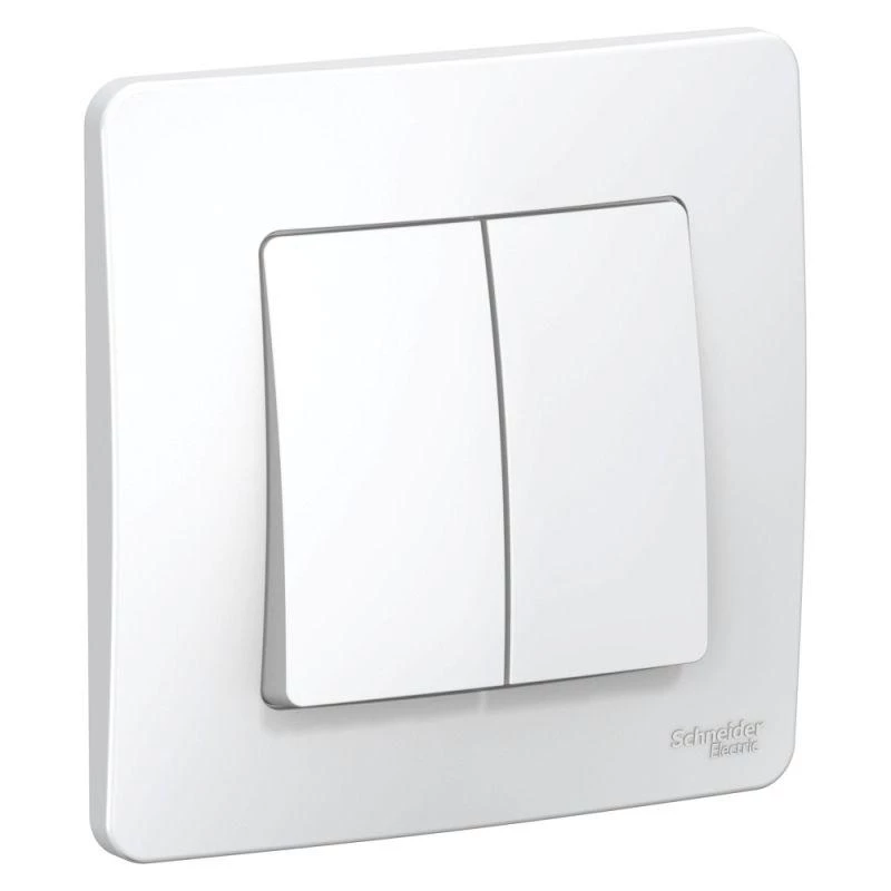 Systeme Electric Переключатель проходной 2-кл. СП Blanca 10А IP20 (сх. 6+6) 250В бел. SE BLNVS106601