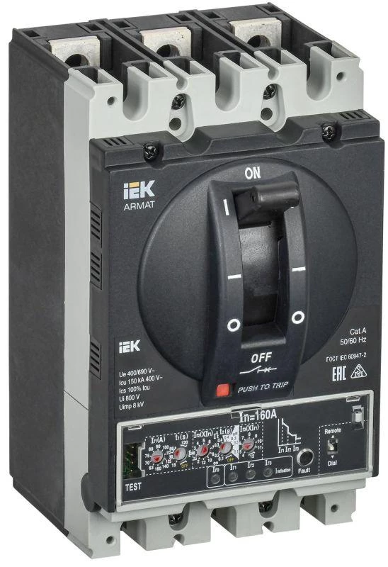 Фото IEK AR-MCCB-3D-150-0160A-ELPC