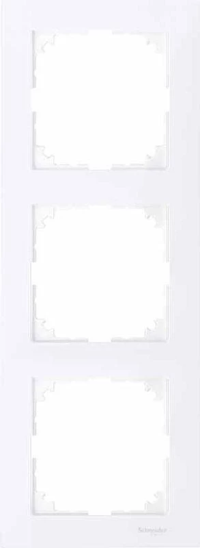 Schneider Electric Рамка 3-м M-Pure бриллиантовый бел. SchE MTN4030-3625