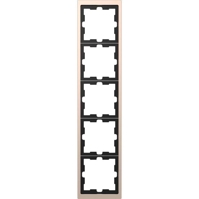 Schneider Electric Рамка 5-м Merten D-Life SD шампань SchE MTN4050-6551