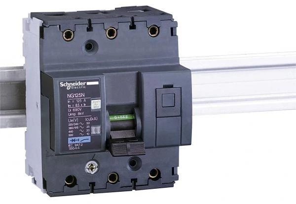 Schneider Electric Выключатель автоматический модульный 3п C 80А 25кА NG125N SchE 18640