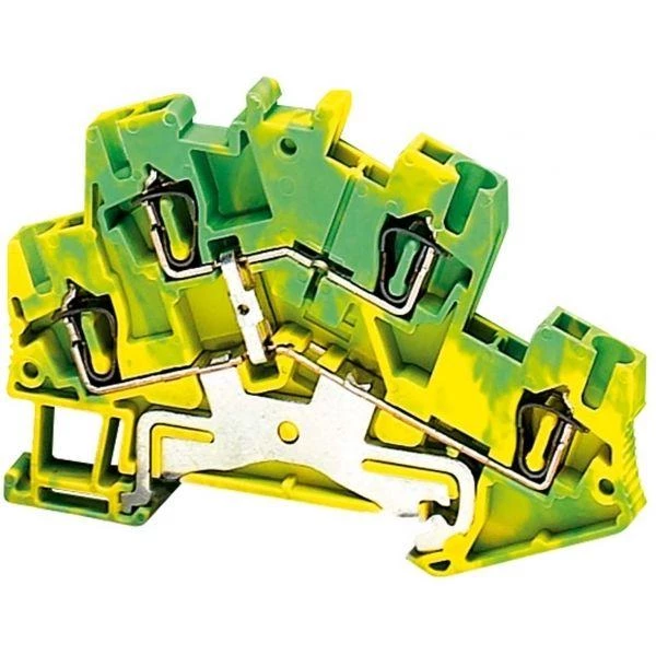 Schneider Electric Клеммник 3 уровн. пружинный заземл. 2.5кв.мм 4 точки подкл. SchE NSYTRR24DPE
