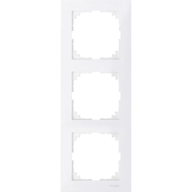 Schneider Electric Рамка 3-м M-Pure полярно-бел. SchE MTN4030-3619