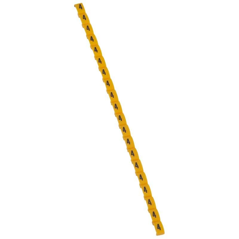 Legrand Маркер Duplex "4" желт. Leg 038404