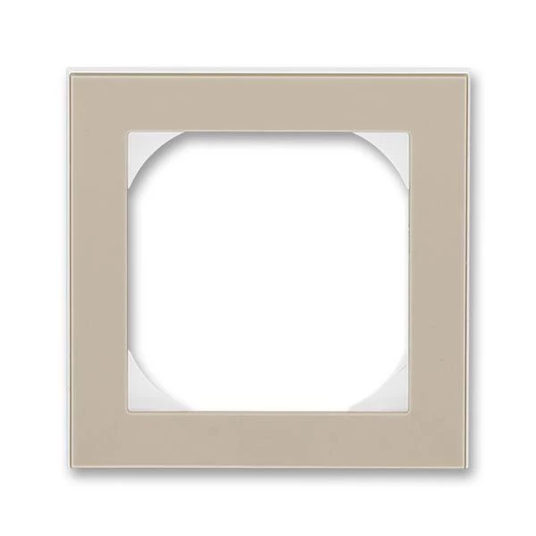ABB Рамка Levit 1п 55х55 для механизмов BJE кофе макиато/бел.  2CHH015510A4018