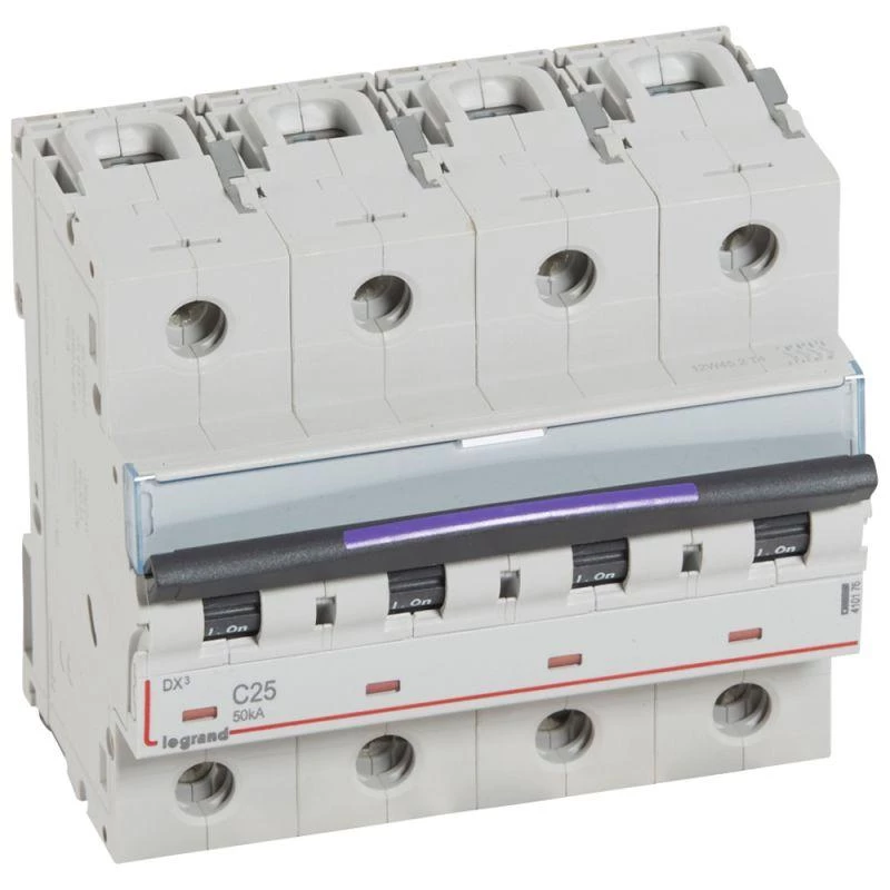 Legrand Выключатель автоматический модульный 4п C 25А 50кА DX3 Leg 410176