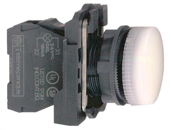 Schneider Electric Лампа сигнальная 22мм 24В бел. SchE XB5AVB1