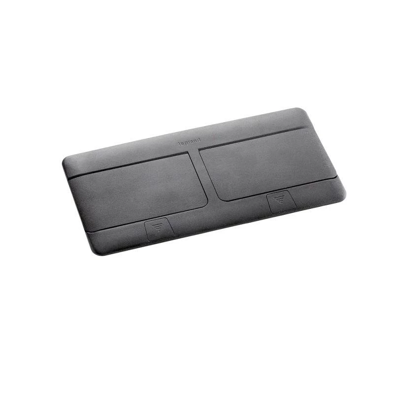 Legrand Блок розеточный выдвижной 8(2х4)мод. черн. Leg 054028