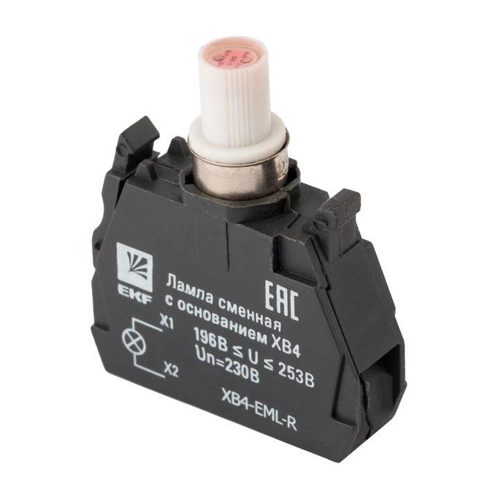 EKF Лампа сменная с основанием XB4 красн. 230В PROxima  XB4-EML-R