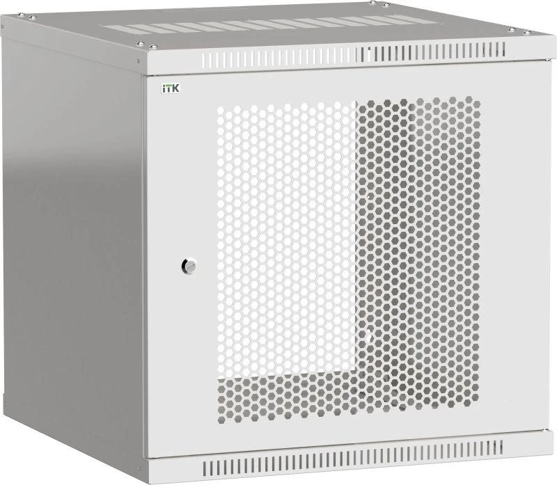 ITK Шкаф LINEA WE 12U 600х600мм дверь перфорир. сер.  LWE3-12U66-PF