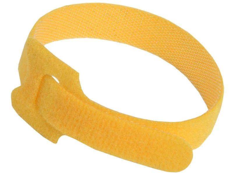 IEK Хомут-липучка ХКл 14х210 желт. (уп.100шт)  UHL10-14-210-100-K05
