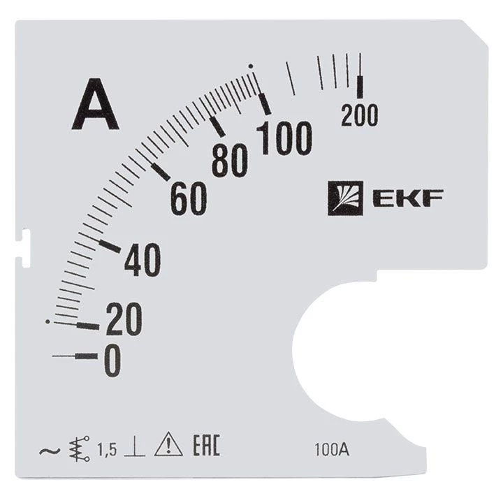EKF Шкала сменная для A961 100/5А-1.5 PROxima  s-a961-100