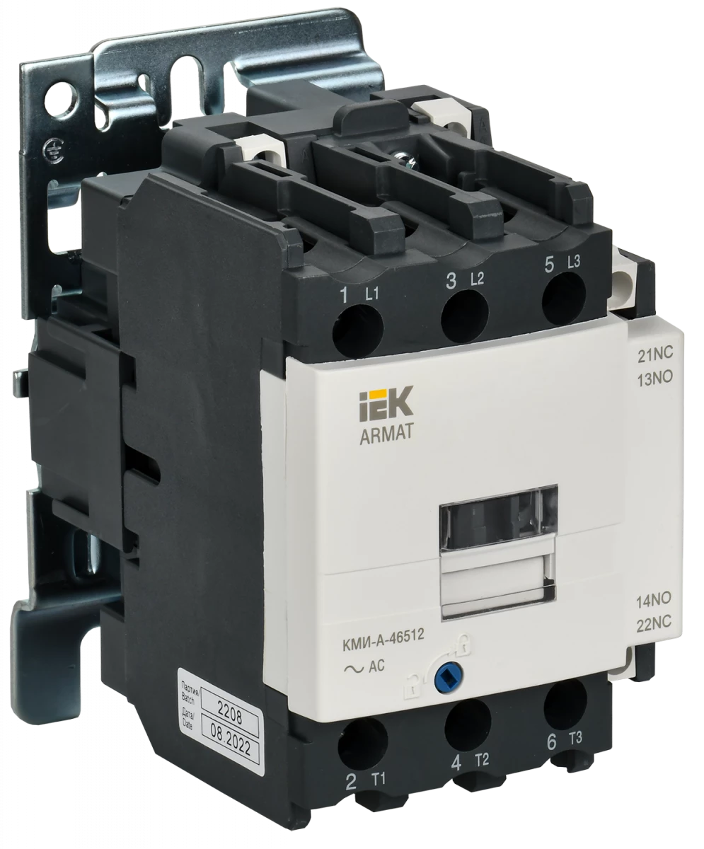 Контактор КМИ-А-46512 LC1D 65А кат. 230В AC 1НО+1НЗ AC-3 IEK AR-ACC-41-065-230-11