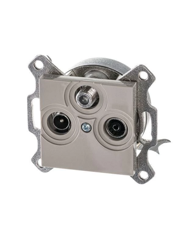 ABB Розетка TV-R-SAT Levit единственная кофе макиато  2CHH083303A6018
