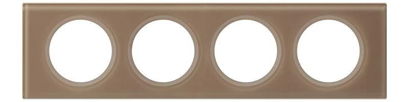 Legrand Рамка 4-м Celiane смальта мокка Leg 069464