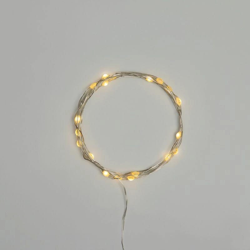 Neon-Night Гирлянда светодиодная "Роса" с крупными каплями 2м 20LED тепл. бел. IP20 2хCR2032 (в комплекте)  302-006