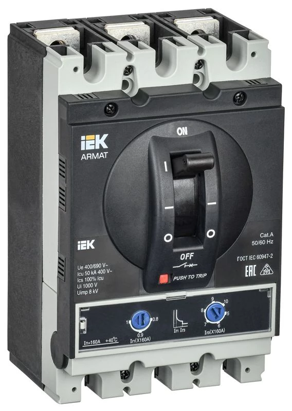 Фото IEK AR-MCCB-3G-050-0160A-ATUC