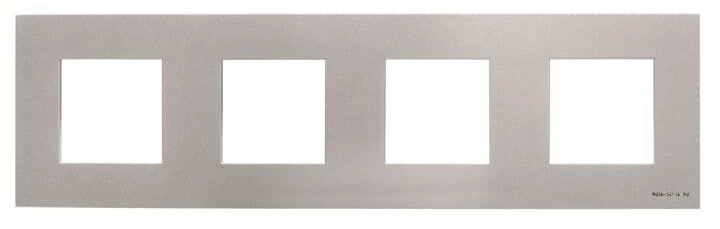 ABB Рамка 3-постовая (2+2+2+2)-мод. базовая Zenit серебр.  2CLA227410N1301