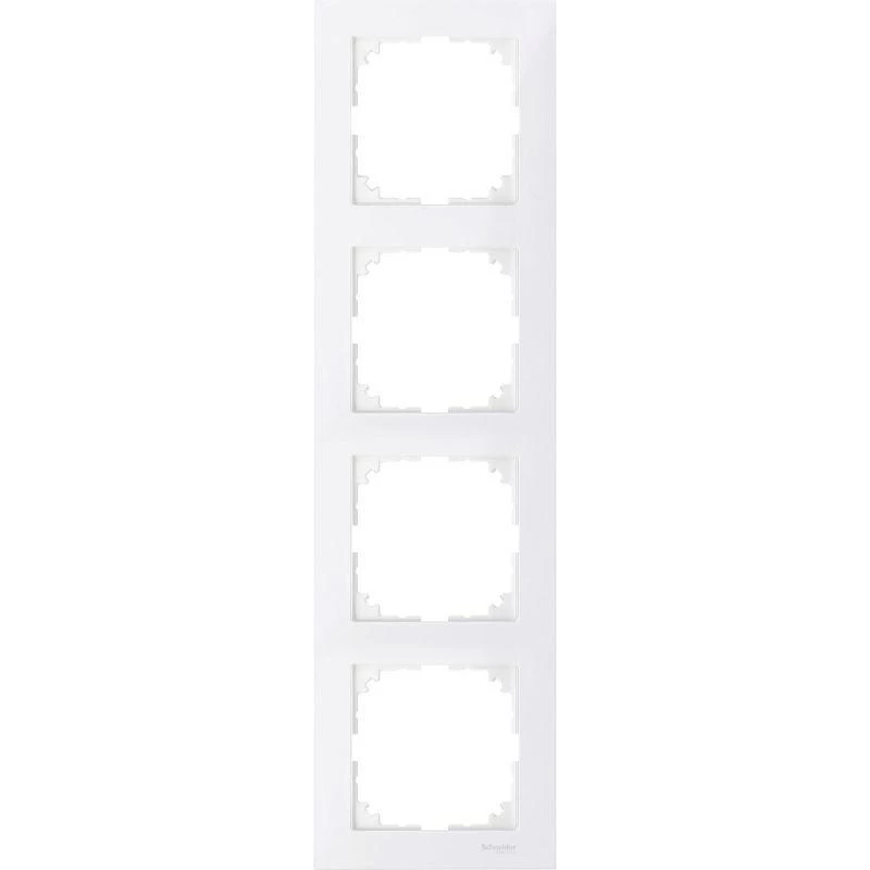 Schneider Electric Рамка 4-м M-Pure полярно-бел. SchE MTN4040-3619