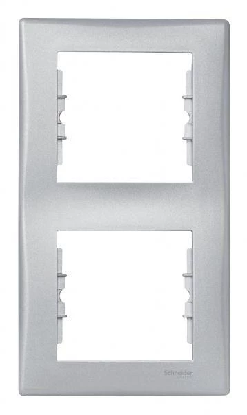 Schneider Electric Рамка 2-м Sedna верт. алюм. SchE SDN5801160