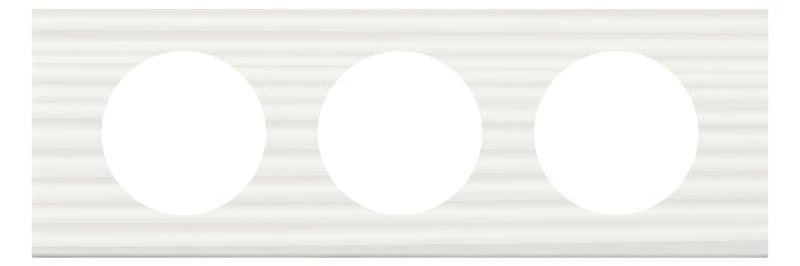 Legrand Рамка 3-м Celiane Corian бел. рельеф Leg 069013