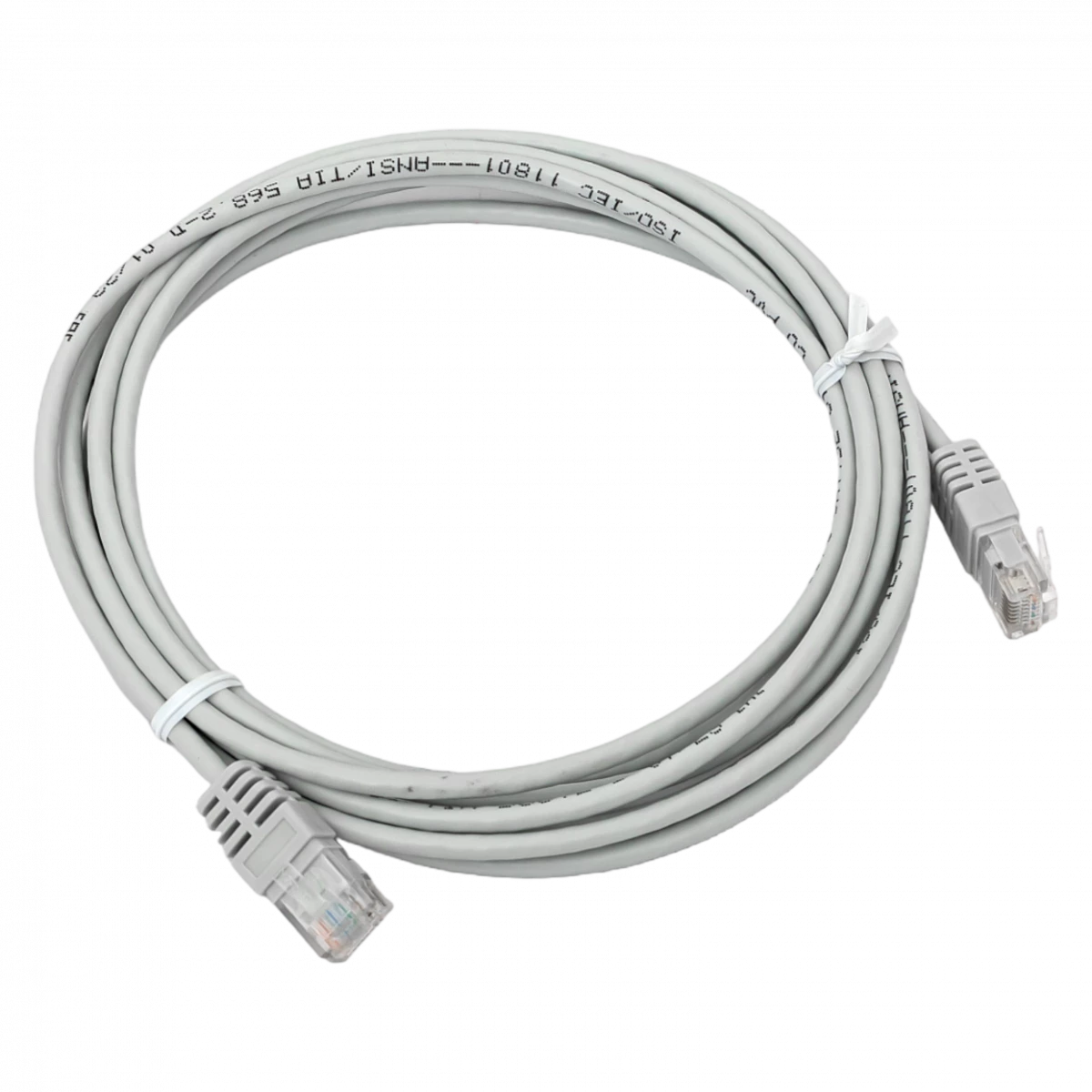 Патч-корд кат.5E UTP неэкранир. PVC 1Гбит/с 3м сер. TERACOM EKF TRC-5EUTP-PVC-3M-GY