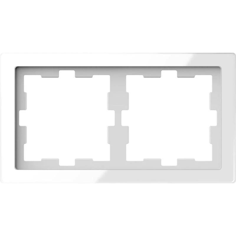 Schneider Electric Рамка 2-м Merten D-Life SD бел. кристалл SchE MTN4020-6520