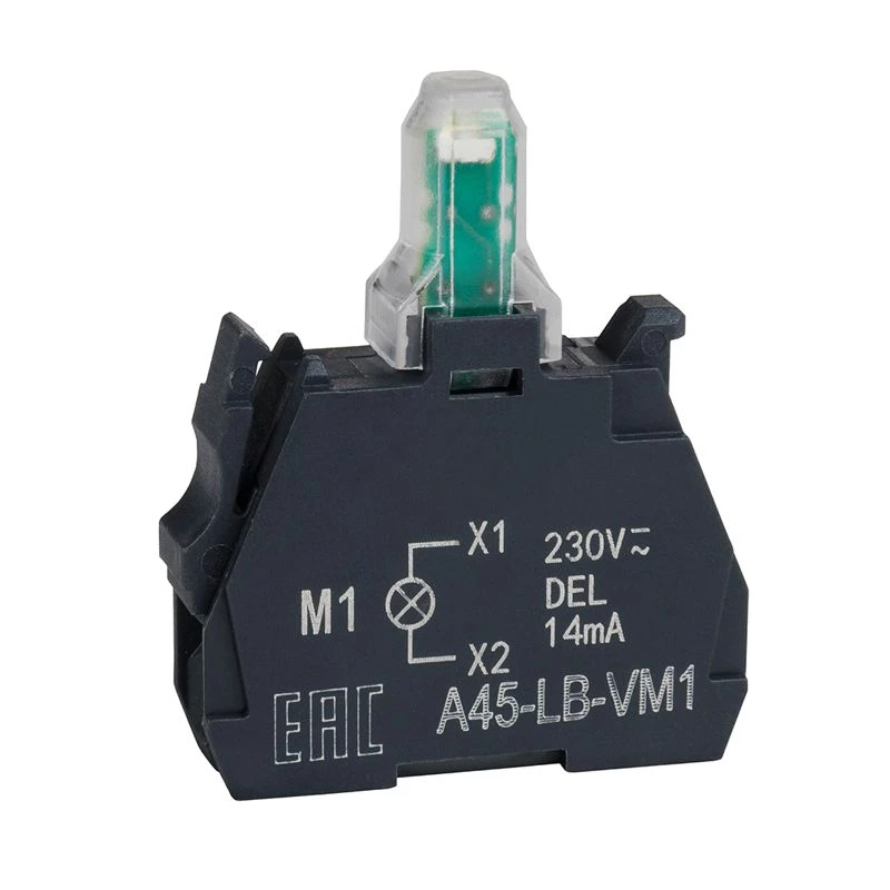 332207 Блок световой OptiSignal D22 A45-LB-VM1 бел. 230-240VAC ZBVM1 КЭАЗ 