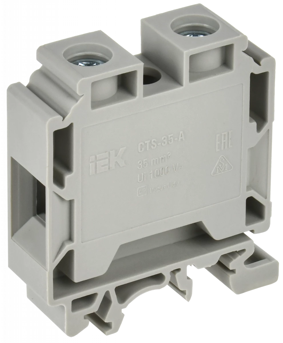 Колодка клеммная CTS с шестигранником 35кв.мм сер. IEK YCT10-01-K03-035