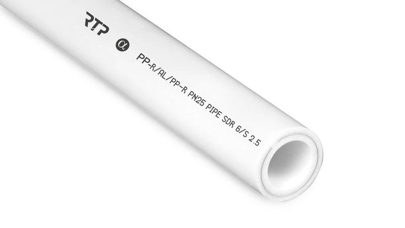 RTP Труба PPR 32х5.4 PN25 армир. алюм. бел. (дл.2м) 16203