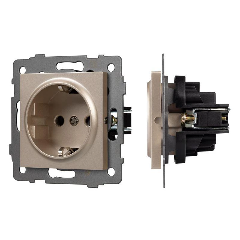 Arlight Розетка электрическая SCT-MEU1-PL-GD-V 16А 250В механизм  049817