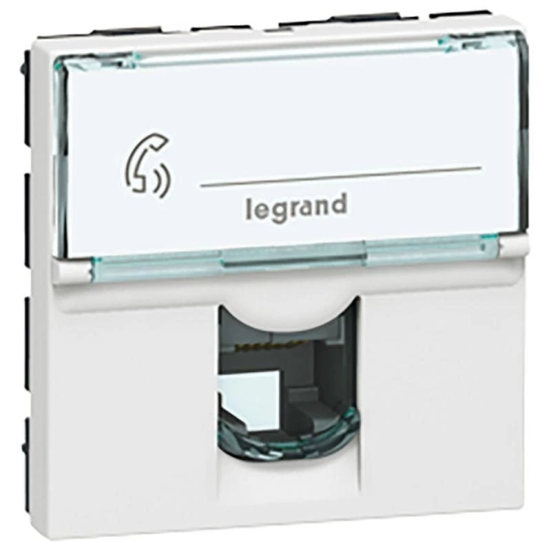 Legrand Розетка телефонная 1-м СП 2мод. Mosaic RJ12 6 контакт. механизм Leg 078732