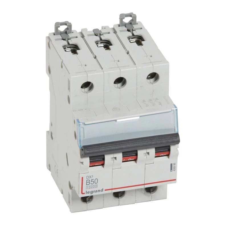 Legrand Выключатель автоматический модульный 3п B 50А 16кА DX3 10000 3мод. 400В Leg 408996