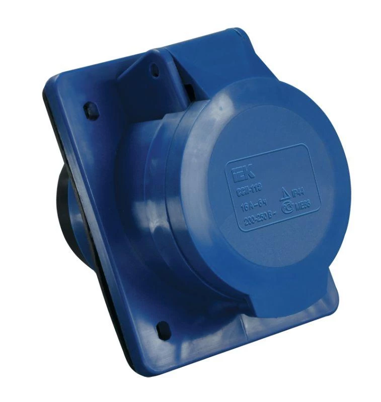 IEK Розетка встраиваемая 32А 2P+E 250В IP44 ССИ-423  PSR41-032-3