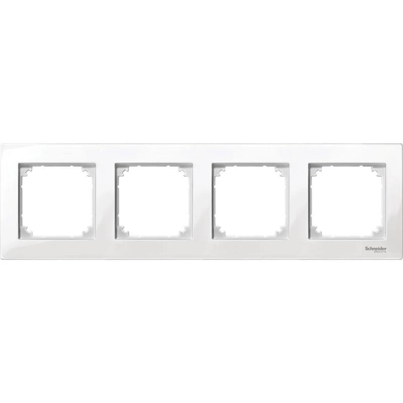 Schneider Electric Рамка 4-м Merten M-Plan бел. SchE MTN515419