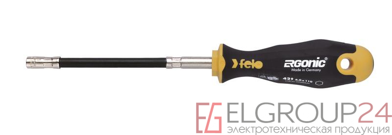 Отвертка Ergonic с гибким стержнем торцевой ключ 8.0х170 Felo 42908040