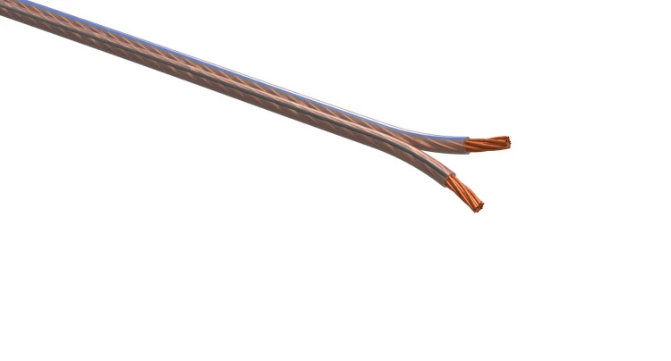A-50-S Акустический кабель 2х0.50 мм2 прозрачный, 100м (12/432) | Б0048271 | ЭРА