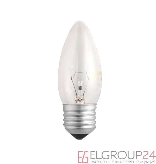 Лампа накаливания B35 240V 40W E27 clear JazzWay 3320546