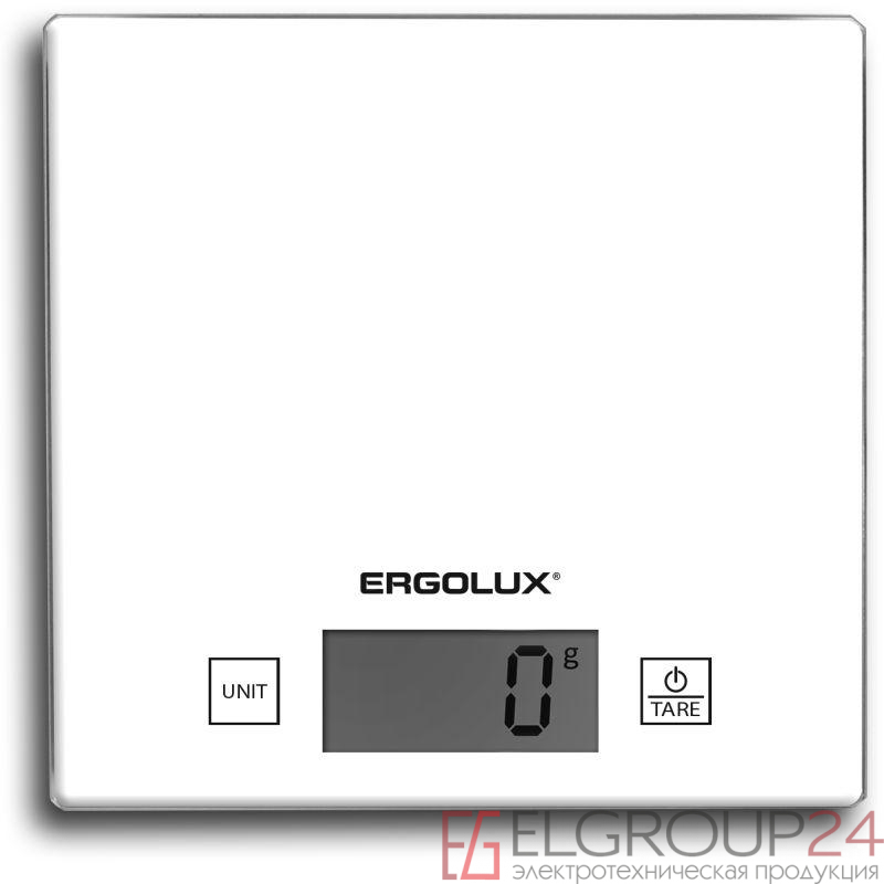 Весы кухонные ELX-SK01-С01 до 5кг 150х150мм бел. Ergolux 13599 0