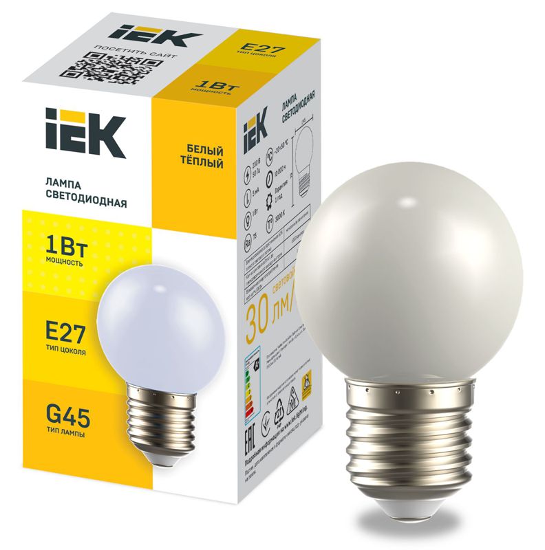 Фото IEK LLE-G45-1-230-WW-E27