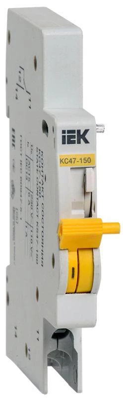 Контакт состояния КС47-150 на DIN-рейку для ВА47-150 IEK MVA50D-KS-1