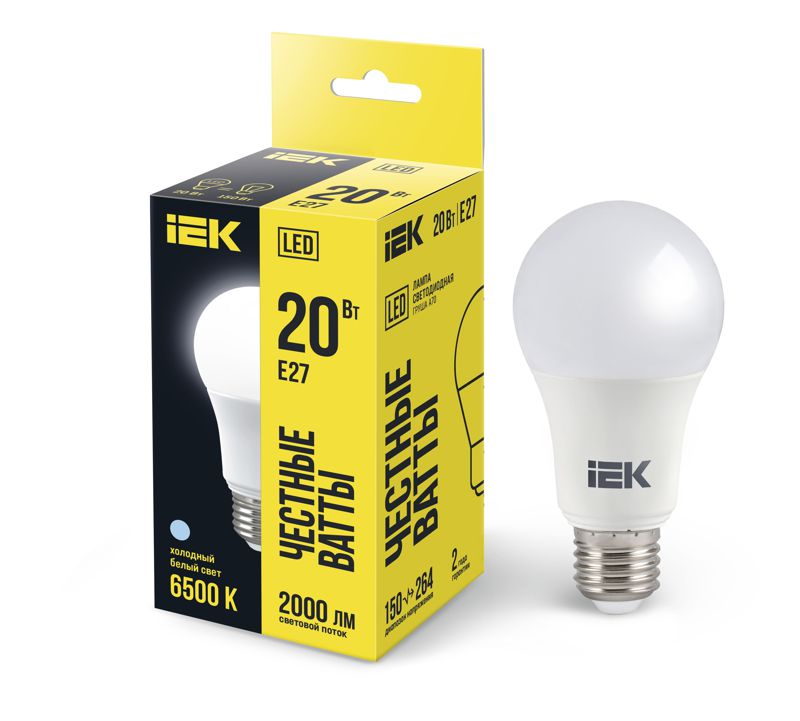 Фото IEK LLE-A60-20-230-65-E27
