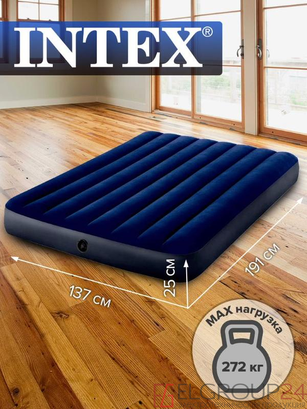 Кровать надувная Full Classic Downy Bed 137х191х25см F (64758) INTEX 6941057412450 3