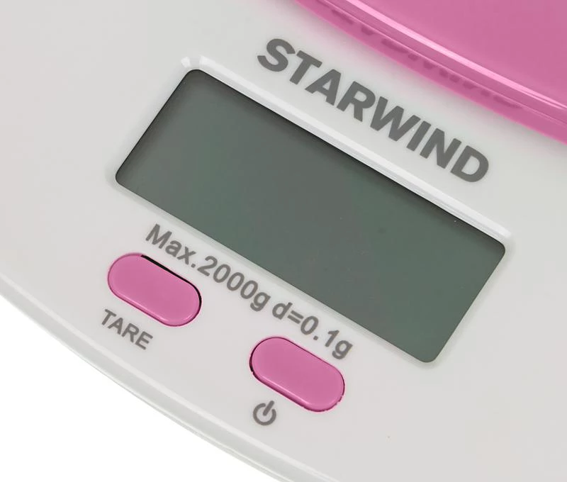 Весы кухонные электронные SSK2157 макс.вес:2кг роз. STARWIND 363712 1